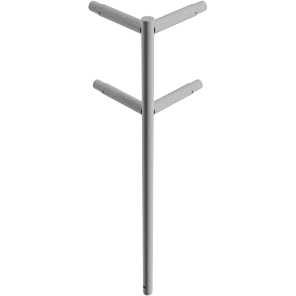 Beskyttelsesgel�nder | St�lr�r � 48 mm | Fast stolpe til indst�bning i beton | Hj�rnestolpe | Varmgalvaniseret